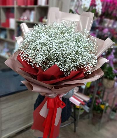 Букет цветов из: Гипсофила в Кинели Самарская область