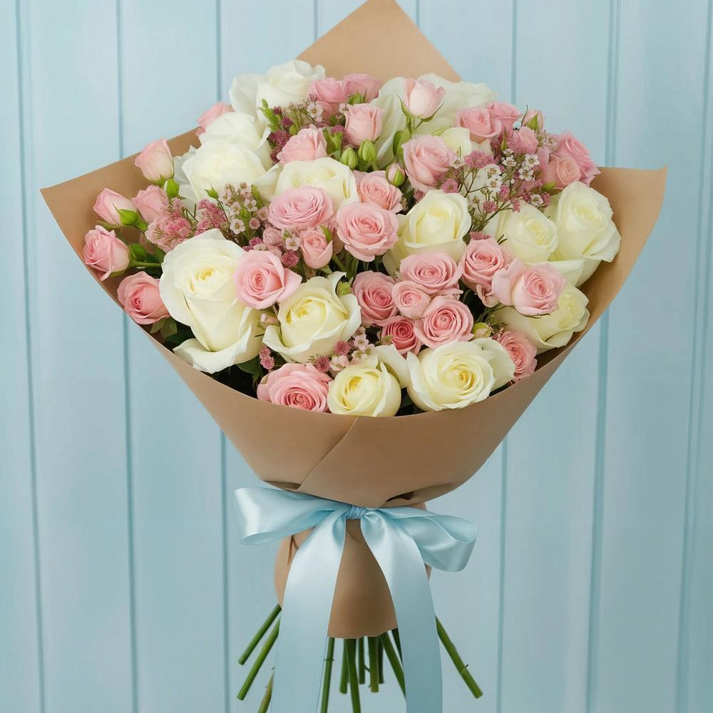 Букет цветов из: Розы в Кинели Самарская область