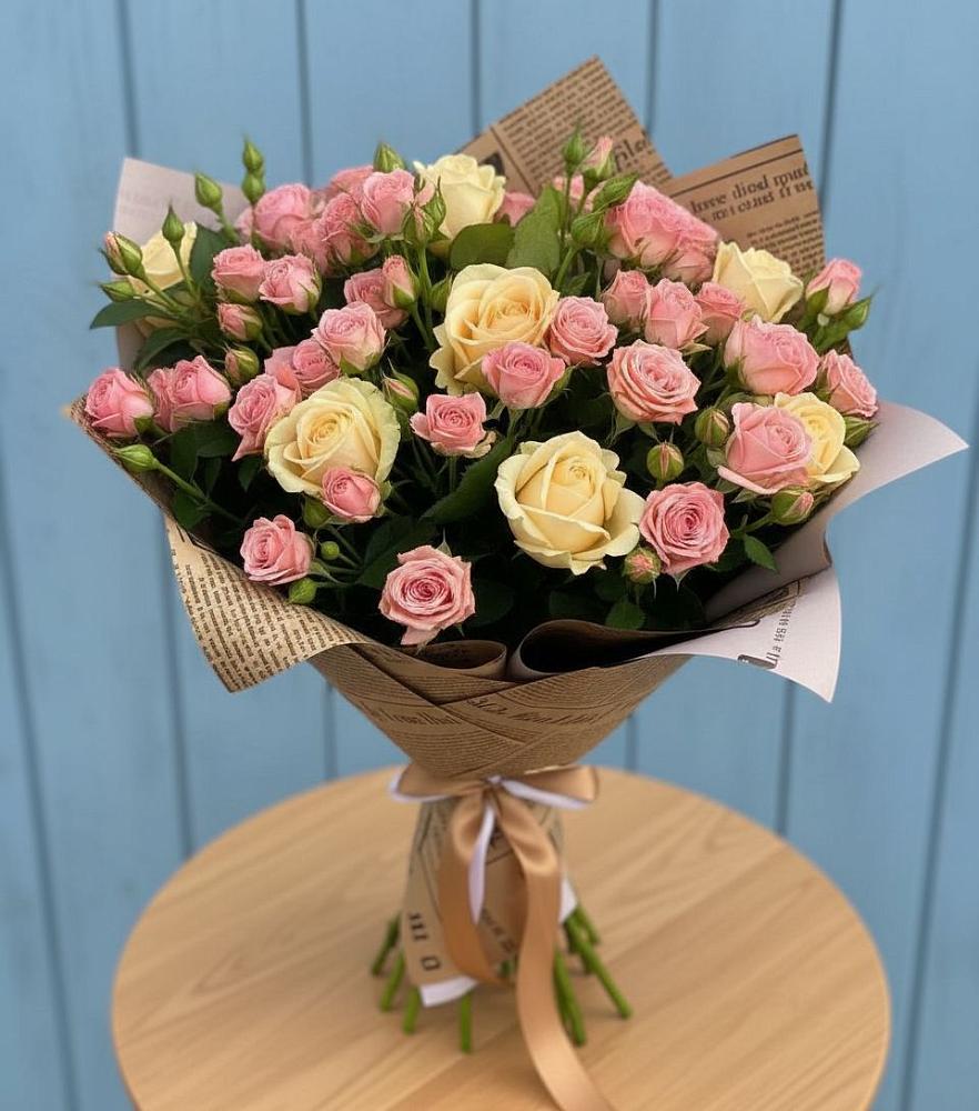 Букет цветов из: Розы в Кинели Самарская область