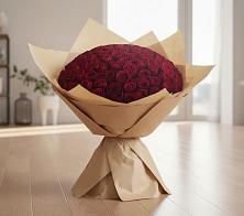 Букет 101 Красная роза в Кинели Самарская область