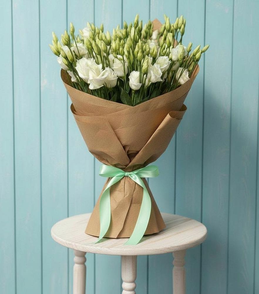 Букет цветов из: Лизиантусы в Кинели Самарская область