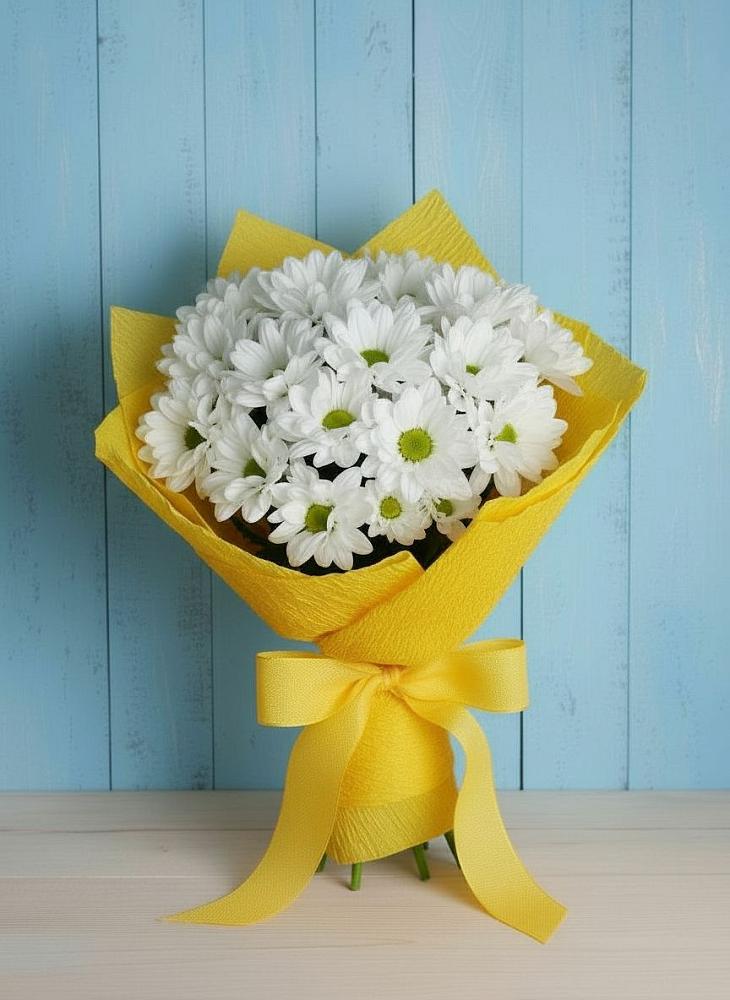 Букет цветов из: Хризантемы в Кинели Самарская область