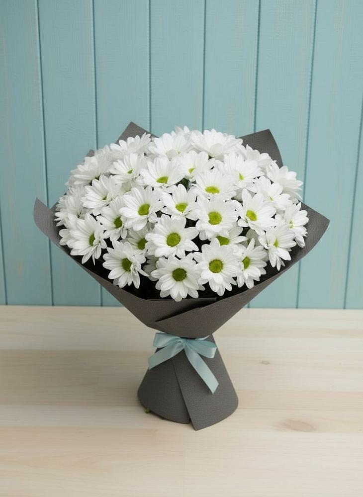 Букет цветов из: Хризантемы в Кинели Самарская область