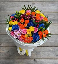 Букет цветов из:  Розы и Хризантемы в Кинели Самарская область