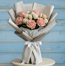 Букет цветов из:  Розы в Кинели Самарская область