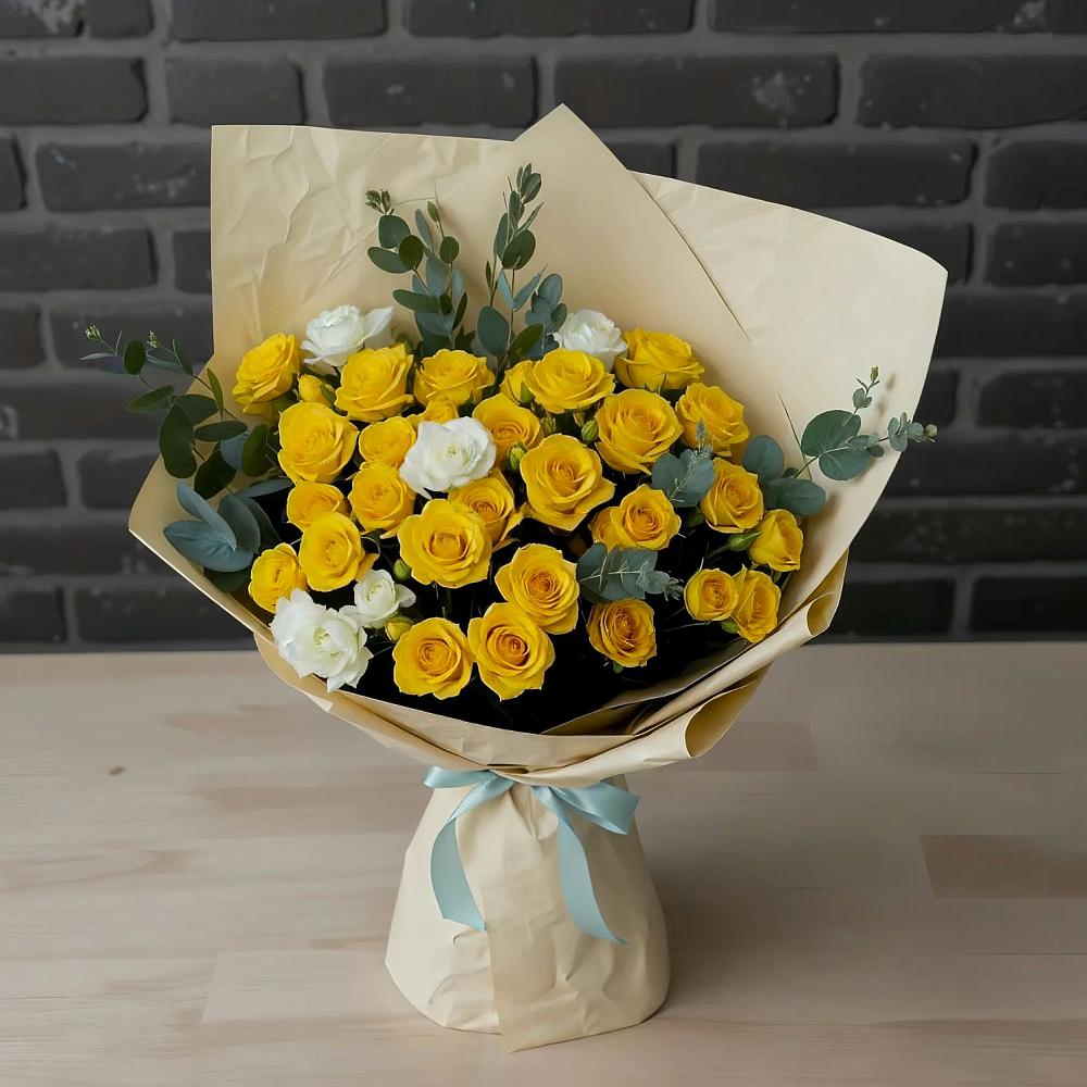 Букет цветов из: Розы в Кинели Самарская область