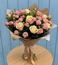 Букет цветов из:  Розы в Кинели Самарская область