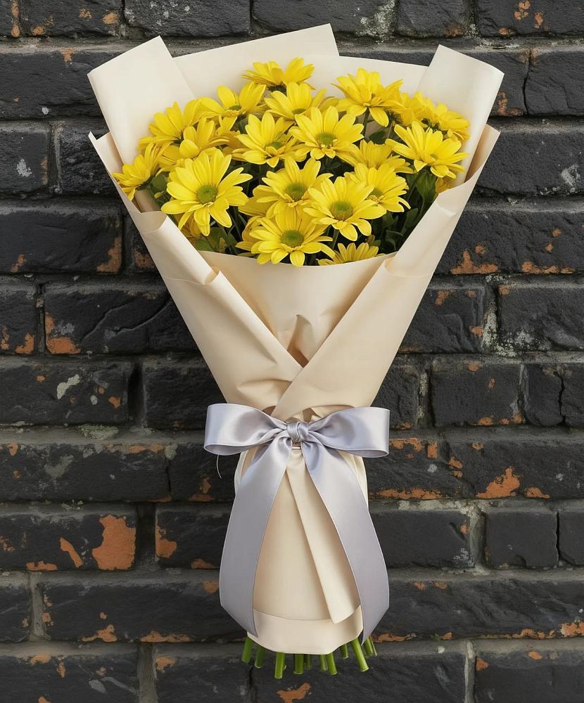 Букет цветов из: Хризантемы в Кинели Самарская область