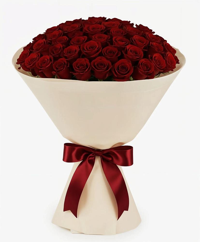 Букет 101 Бордовая роза Блэк Бакарра в Кинели Самарская область