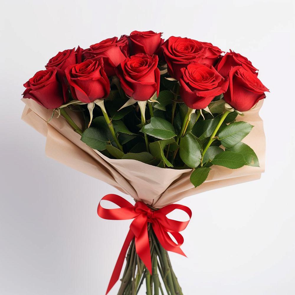 Букет 11 Красных роз Эдлесс Лав в Кинели Самарская область